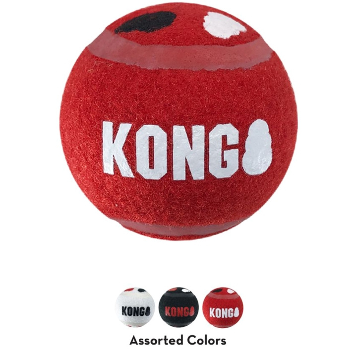 Kong Signature Sport Balls 3-pack 6,5cm M - (KongSKSB22E) i gruppen HEM, HUSHÅLL & TRÄDGÅRD / Djurtillbehör / Hund hos TP E-commerce Nordic AB (D03797)