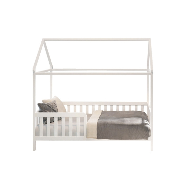 Babytrold House Junior Säng med Tak 80 x 160 cm - Vit i gruppen LEKSAKER, BARN- & BABYPRODUKTER / Barnrum / Barnsängar hos TP E-commerce Nordic AB (D03969)