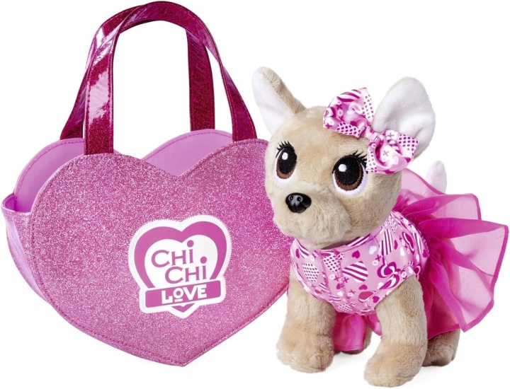 Chi Chi Love Chichi LOVE - Plushund med hjärtformad väska (23 cm) (105890055) i gruppen LEKSAKER, BARN- & BABYPRODUKTER / Babyleksaker / Gosedjur hos TP E-commerce Nordic AB (D04003)