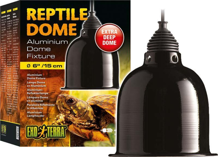 Exoterra Reptilkupol Liten Ø15Cm Max 75W - (220.7076) i gruppen HEM, HUSHÅLL & TRÄDGÅRD / Djurtillbehör / Tillbehör till terrarium hos TP E-commerce Nordic AB (D04185)