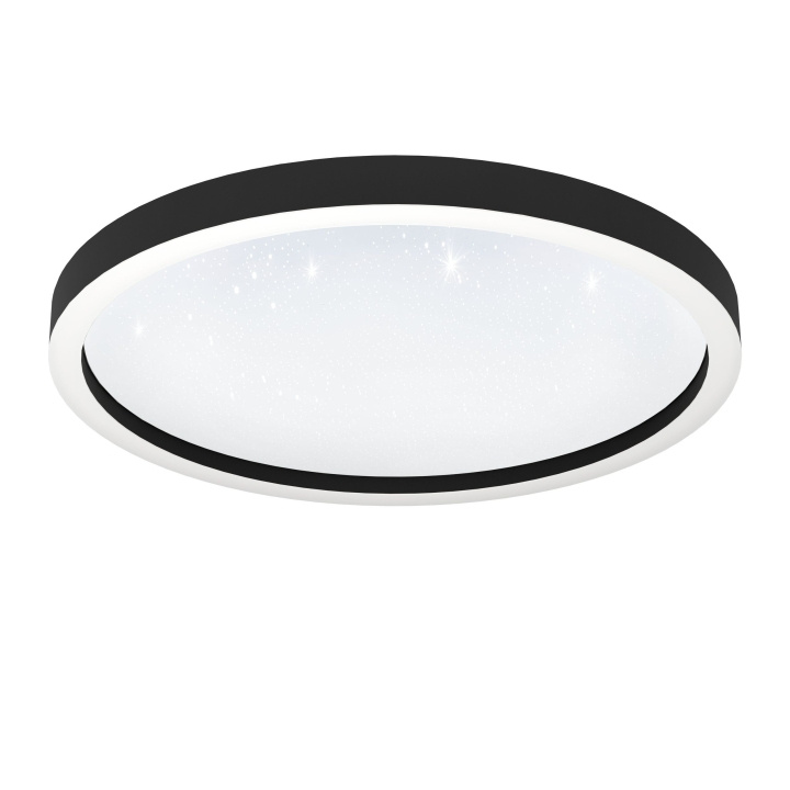 Eglo Montemorelos-Z loftlampa svart m/kristalleffekt Ø57 - RGB + TW - Zigbee, Bluetooth i gruppen HEMELEKTRONIK / Belysning / Taklampor hos TP E-commerce Nordic AB (D04237)