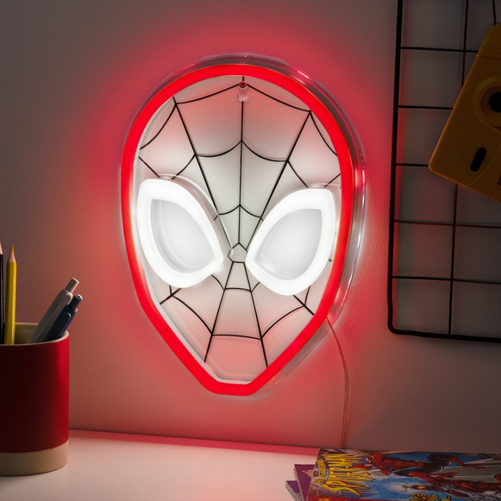 Paladone Spiderman väggmonterbar LED-lampa med neon i gruppen HEMELEKTRONIK / Belysning / Vägglampor hos TP E-commerce Nordic AB (D04278)