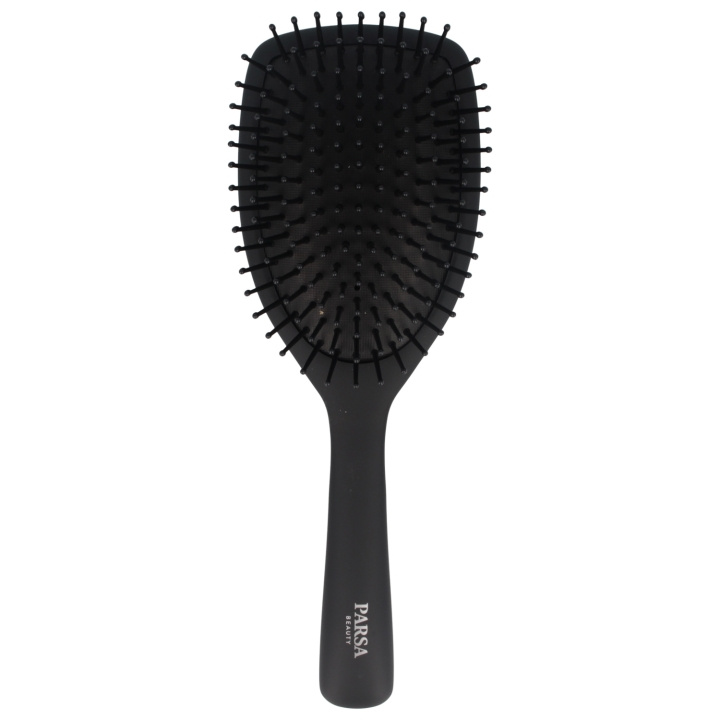 Parsa Carbon Antistatic Paddle Brush- Svart - L i gruppen SKÖNHET & HÄLSA / Hår & Styling / Hårborstar & Kammar hos TP E-commerce Nordic AB (D04403)