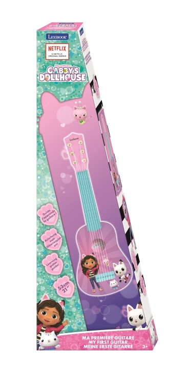 Gabby\'s Dollhouse Min första gitarr 53 cm (89005) i gruppen LEKSAKER, BARN- & BABYPRODUKTER / Musik, Sång & Bild / Musikinstrument hos TP E-commerce Nordic AB (D04432)