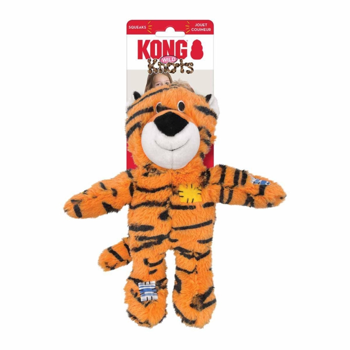 Kong Wild Knots Tiger gnisslande leksak M/L (634.7376) i gruppen HEM, HUSHÅLL & TRÄDGÅRD / Djurtillbehör / Hund hos TP E-commerce Nordic AB (D04471)