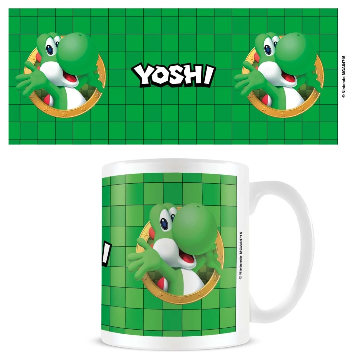 Pyramid International Super Mario-mugg (Yoshi 3D Port) - Vit i gruppen SPORT, FRITID & HOBBY / Roliga prylar / Muggar hos TP E-commerce Nordic AB (D04499)