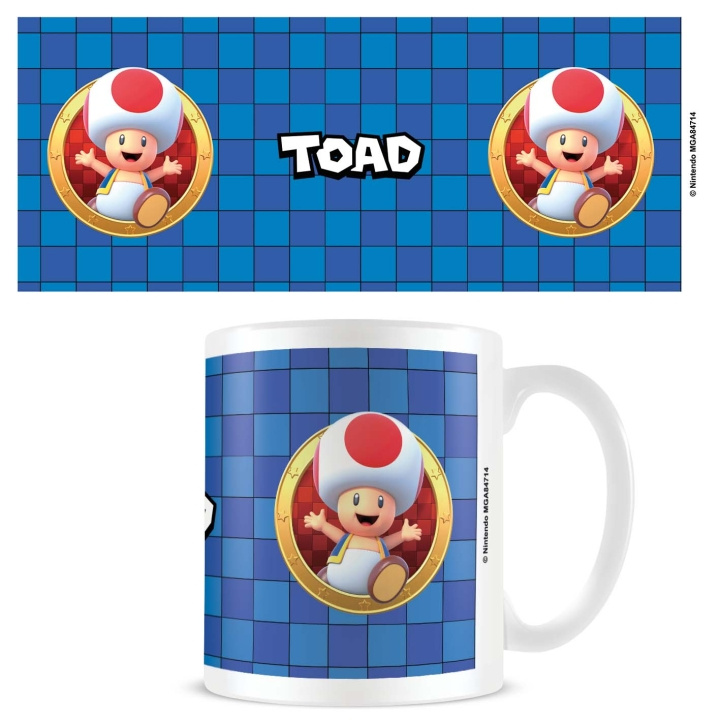 Pyramid International Mugg Super Mario (Toad 3D Port) - Vit i gruppen SPORT, FRITID & HOBBY / Roliga prylar / Muggar hos TP E-commerce Nordic AB (D04500)