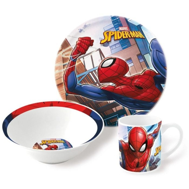 Disney Stor -3-Piece Gift Set - Spiderman (188508733-78375) i gruppen LEKSAKER, BARN- & BABYPRODUKTER / Äta & Dricka / Barnserviser hos TP E-commerce Nordic AB (D04554)