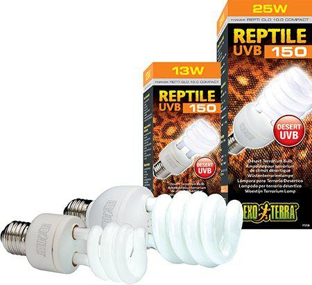 Exoterra Reptile Uvb 150 Fluorescerande lampa 25W E27 - (220.1881) i gruppen HEM, HUSHÅLL & TRÄDGÅRD / Djurtillbehör / Tillbehör till terrarium hos TP E-commerce Nordic AB (D04568)