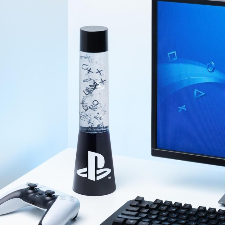 Paladone PlayStation Plastic Flow Lamp 33cm i gruppen DATORER & KRINGUTRUSTNING / Gaming / Gaming-tillbehör hos TP E-commerce Nordic AB (D04594)