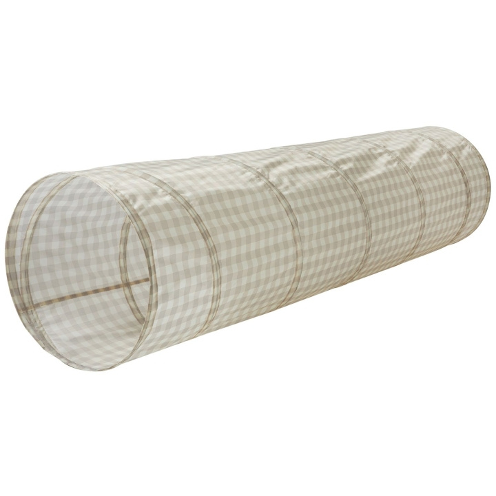 3 Sprouts Leksakstunnel, Gingham/Beige - (ITLGBG) i gruppen LEKSAKER, BARN- & BABYPRODUKTER / Babyleksaker / Aktivitetsleksaker hos TP E-commerce Nordic AB (D04619)