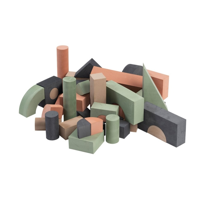 Babytrold Foam building blocks - Antracit (5704211720850) i gruppen LEKSAKER, BARN- & BABYPRODUKTER / Leksaker / Byggleksaker / Byggklossar & övriga byggleksaker hos TP E-commerce Nordic AB (D04827)