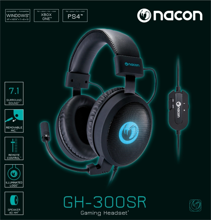 NACON Stereo GH 300SR i gruppen DATORER & KRINGUTRUSTNING / Gaming / Headset hos TP E-commerce Nordic AB (D04835)