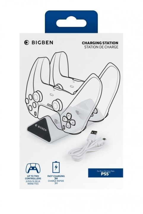 Bigben PS5 dubbel laddare V2 i gruppen HEMELEKTRONIK / Spelkonsoler & Tillbehör / Sony PlayStation 5 hos TP E-commerce Nordic AB (D04842)