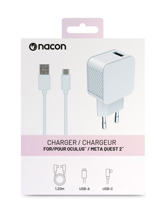 NACON Meta Quest 2: A/C-adapter (META QUEST 2) i gruppen HEMELEKTRONIK / Spelkonsoler & Tillbehör / Övriga spel & tillbehör hos TP E-commerce Nordic AB (D04847)