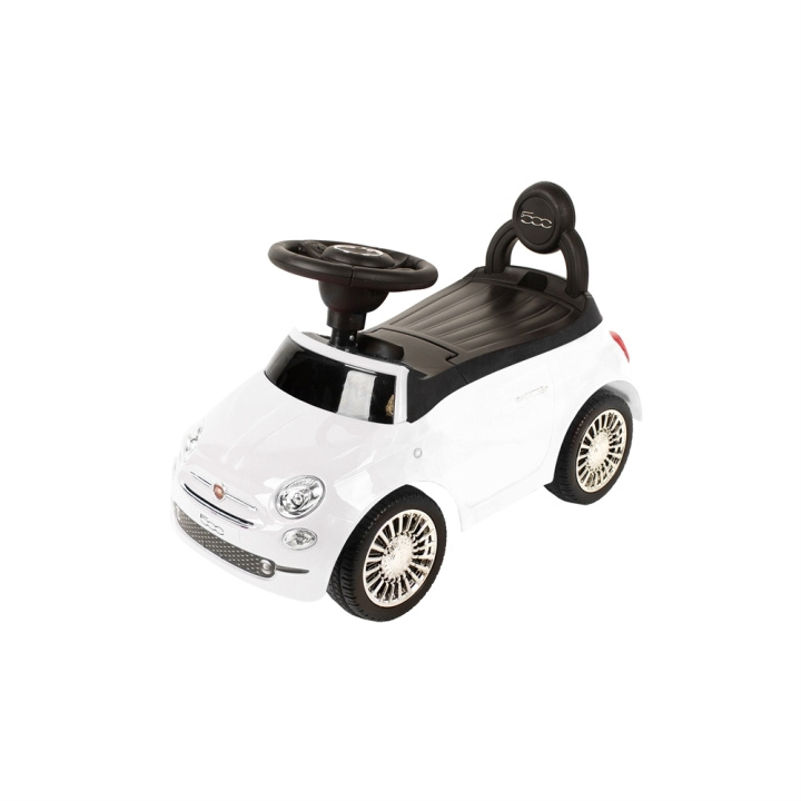 Babytrold Fiat 500 - Åkbar bil - Vit (20-42FI-H) i gruppen LEKSAKER, BARN- & BABYPRODUKTER / Leksaker / Gåbilar hos TP E-commerce Nordic AB (D04914)