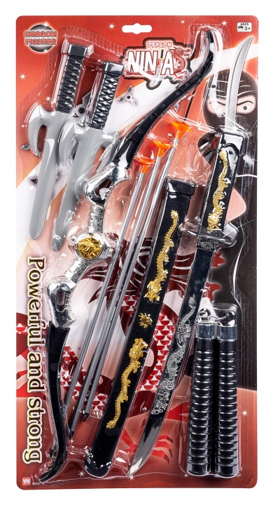 Gonher Ninja-set Deluxe (42337) i gruppen LEKSAKER, BARN- & BABYPRODUKTER / Leksaker / Actionlek hos TP E-commerce Nordic AB (D04949)