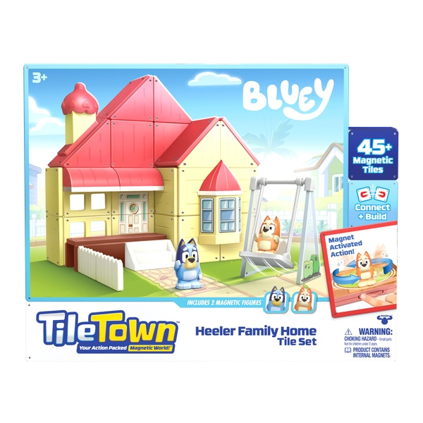 Bluey Tile Town - Bluey Heeler House (90304) i gruppen LEKSAKER, BARN- & BABYPRODUKTER / Leksaker / Byggleksaker / Byggklossar & övriga byggleksaker hos TP E-commerce Nordic AB (D05000)