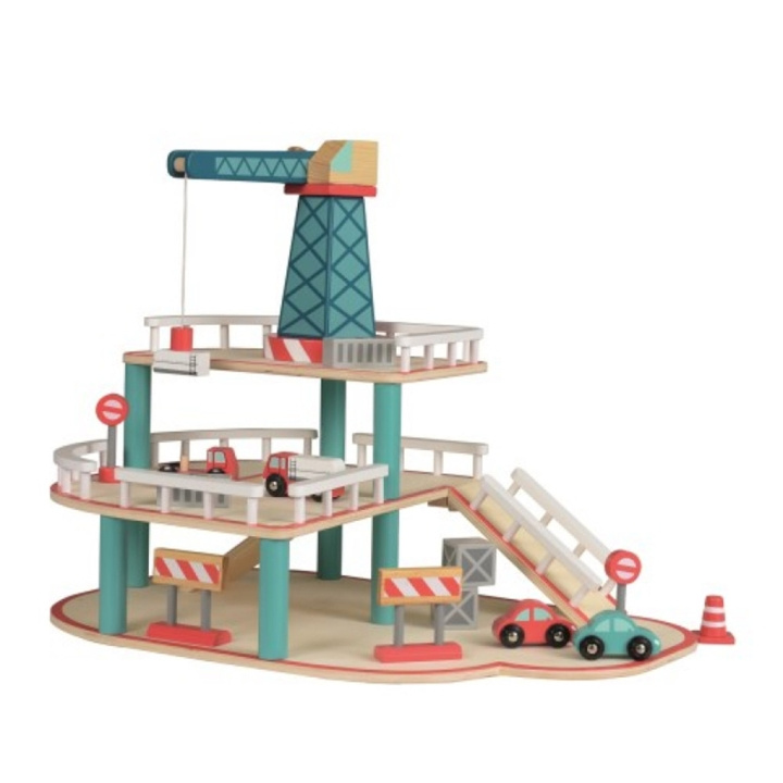 Egmont Toys Trägarage med lyftkran - (511049) i gruppen LEKSAKER, BARN- & BABYPRODUKTER / Leksaker / Lekset hos TP E-commerce Nordic AB (D05101)