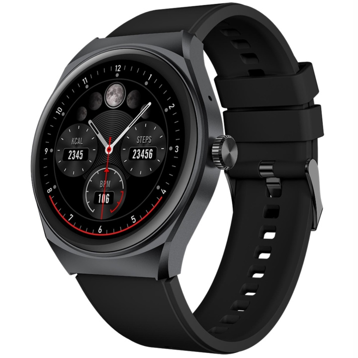 Celly Trainerhalo Smartwatch med rund urtavla Svart i gruppen SPORT, FRITID & HOBBY / Smartwatch & Aktivitetsarmband / Smartwatches hos TP E-commerce Nordic AB (D05523)