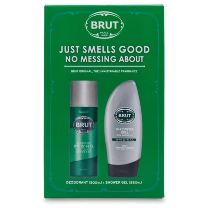 Brut Giftset Brut Original Deodorant 200ml + Shower Gel 250ml i gruppen SKÖNHET & HÄLSA / Doft & Parfym / Deodorant / Deo för honom hos TP E-commerce Nordic AB (D05587)