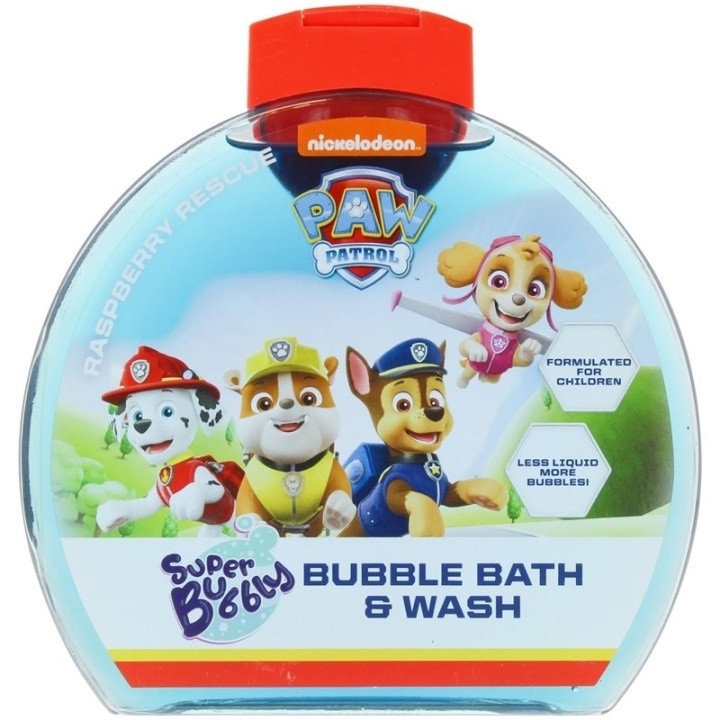 Paw Patrol Super Bubbly Bubble Bath & Wash 300ml i gruppen SKÖNHET & HÄLSA / Hudvård / Kroppsvård / Bad & Duschcreme hos TP E-commerce Nordic AB (D05596)