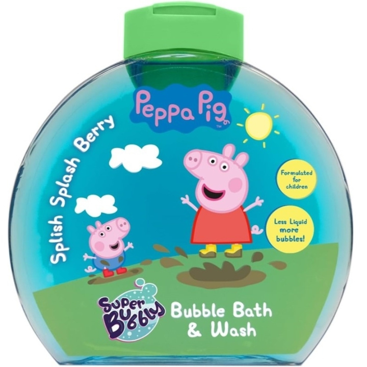 Peppa Pig Super Bubbly Bubble Bath & Wash 300ml i gruppen SKÖNHET & HÄLSA / Hudvård / Kroppsvård / Bad & Duschcreme hos TP E-commerce Nordic AB (D05599)