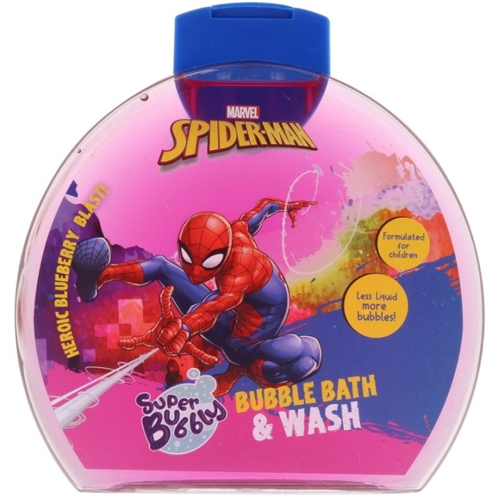 Marvel Spider-Man Super Bubbly Bubble Bath & Wash 300ml i gruppen SKÖNHET & HÄLSA / Hudvård / Kroppsvård / Bad & Duschcreme hos TP E-commerce Nordic AB (D05600)