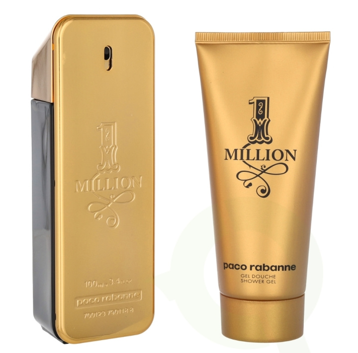 Paco Rabanne 1 Million Giftset 200 ml Edt Spray 100ml/Shower Gel 100ml i gruppen SKÖNHET & HÄLSA / Doft & Parfym / Parfym / Parfym för honom hos TP E-commerce Nordic AB (D05691)