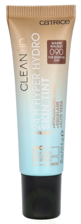 Catrice Clean ID 24H Hyper Hydro Skin Tint 30 ml #090 Warm Walnut i gruppen SKÖNHET & HÄLSA / Hudvård / Ansiktsvård / Tinted Moisturizer hos TP E-commerce Nordic AB (D05808)