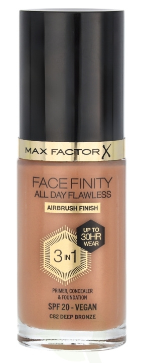 Max Factor Facefinity All Day Flawless 3 In 1 Foundation 30 ml C82 Deep Bronze i gruppen SKÖNHET & HÄLSA / Makeup / Basmakeup / Foundation hos TP E-commerce Nordic AB (D05840)