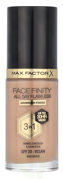 Max Factor Facefinity All Day Flawless 3 In 1 Foundation 30 ml N55 Beige i gruppen SKÖNHET & HÄLSA / Makeup / Basmakeup / Foundation hos TP E-commerce Nordic AB (D05842)