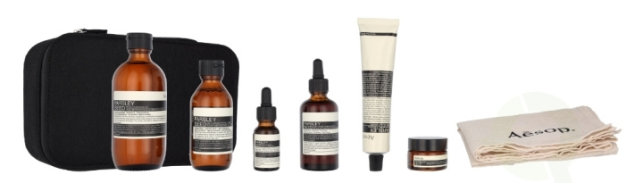 AESOP Parsley Seed Extended Anti-Oxidant Skin Care Kit 445 ml Cleansing Oil 200ml/Toner 100ml/Serum 60ml/Eye Cream 10ml/Masque 60ml/Treatment 15ml i gruppen SKÖNHET & HÄLSA / Hudvård / Ansiktsvård / Dagkräm hos TP E-commerce Nordic AB (D05970)