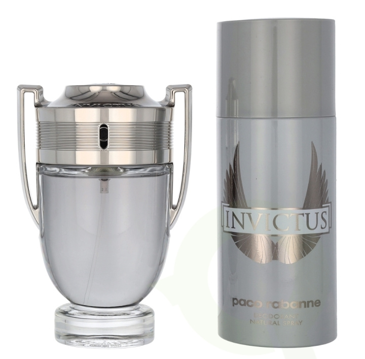 Paco Rabanne Invictus Giftset 250 ml Edt Spray 100ml/Deo Spray 150 ml i gruppen SKÖNHET & HÄLSA / Doft & Parfym / Parfym / Parfym för honom hos TP E-commerce Nordic AB (D06029)