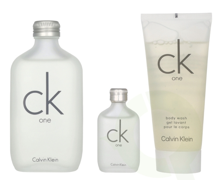 Calvin Klein CK One Giftset 215 ml Edt 100ml/Body Wash 100ml/Edt 15ml i gruppen SKÖNHET & HÄLSA / Doft & Parfym / Parfym / Unisex hos TP E-commerce Nordic AB (D06075)