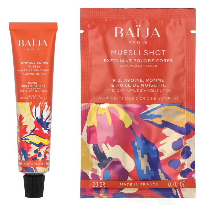 Baija Paris Baija My Muesli Body Set 60 g Body Ointment 40ml/Exfoliating Powder 20gr i gruppen SKÖNHET & HÄLSA / Hudvård / Kroppsvård / Body lotion hos TP E-commerce Nordic AB (D06091)