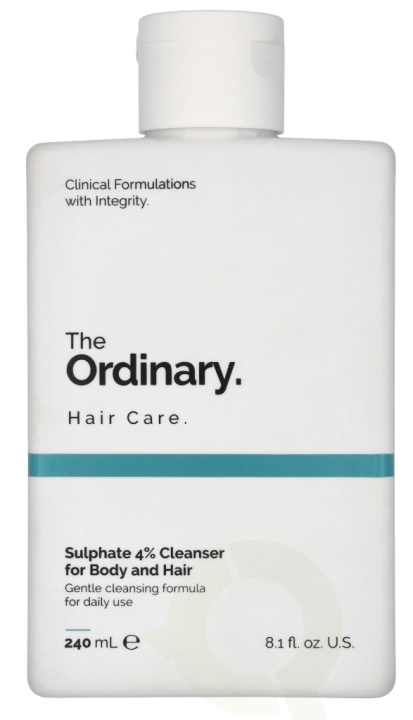 The Ordinary Sulphate 4% Hair Care Cleanser For Hair And Body 240 ml i gruppen SKÖNHET & HÄLSA / Hår & Styling / Hårvårdsprodukter / Schampo hos TP E-commerce Nordic AB (D06237)