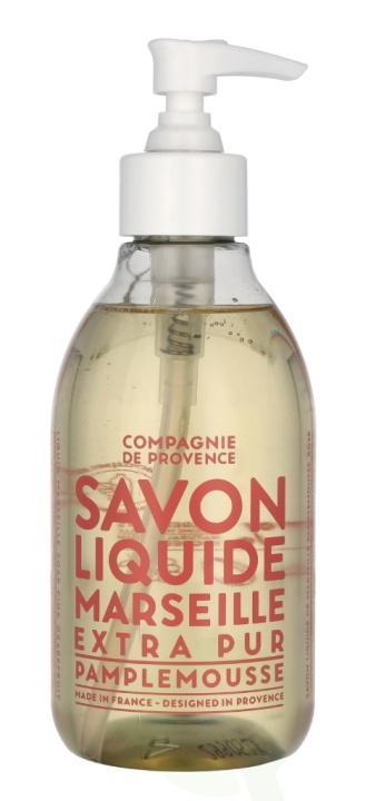 Compagnie De Provence Marseille Liquid Soap 300 ml Pink Grapefruit i gruppen SKÖNHET & HÄLSA / Hudvård / Kroppsvård / Bad & Duschcreme hos TP E-commerce Nordic AB (D06258)