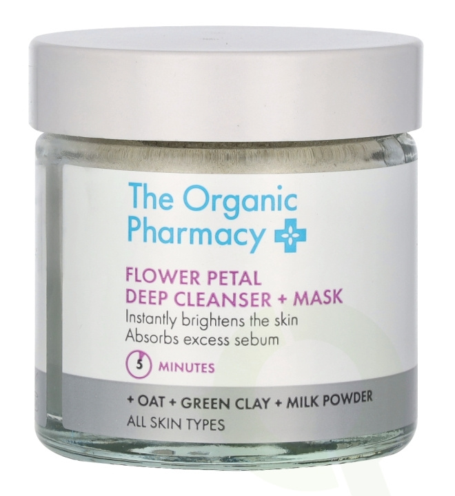 The Organic Pharmacy Flower Petal Deep Cleanser & Mask 40 g i gruppen SKÖNHET & HÄLSA / Hudvård / Ansiktsvård / Masker hos TP E-commerce Nordic AB (D06272)