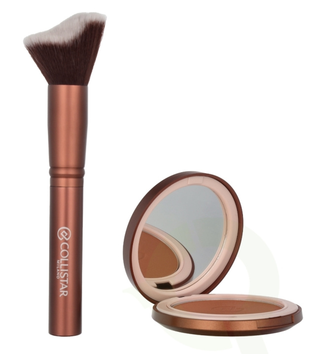 Collistar Bronzing Powder Set 10 g Bronzing Powder 4.4 Hawaii Matte 10g/Contouring Brush i gruppen SKÖNHET & HÄLSA / Makeup / Basmakeup / Puder hos TP E-commerce Nordic AB (D06293)