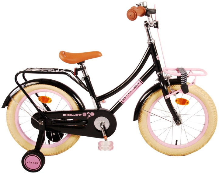 Volare Barncykel 16 - Excellent Svart (21386) i gruppen LEKSAKER, BARN- & BABYPRODUKTER / Uteleksaker / Cyklar & Sparkcyklar hos TP E-commerce Nordic AB (D06397)