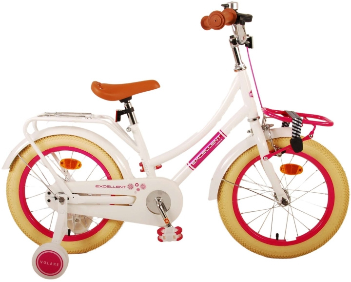 Volare Barncykel 16 - Excellent Vit (21389) i gruppen LEKSAKER, BARN- & BABYPRODUKTER / Uteleksaker / Cyklar & Sparkcyklar hos TP E-commerce Nordic AB (D06399)