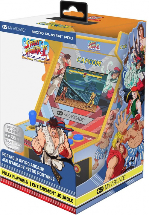 My Arcade SUPER STREET FIGHTER II MICRO PLAYER PRO i gruppen HEMELEKTRONIK / Spelkonsoler & Tillbehör / Övriga spel & tillbehör hos TP E-commerce Nordic AB (D06403)