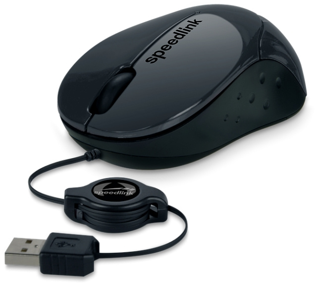 Speedlink BEENIE Mobil mus - trådbunden USB, svart i gruppen DATORER & KRINGUTRUSTNING / Gaming / Möss hos TP E-commerce Nordic AB (D06506)