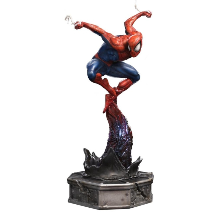 Spiderman Spider-man vs Villains - Spider-Man Staty Skala 1/10 i gruppen SPORT, FRITID & HOBBY / Roliga prylar / Samlarobjekt hos TP E-commerce Nordic AB (D06524)