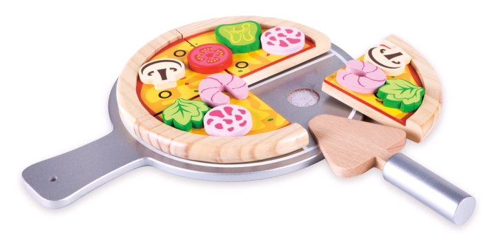 Small Wood Hemlagad pizza (L40153) i gruppen LEKSAKER, BARN- & BABYPRODUKTER / Leksaker / Lilla hemmet & Rollek hos TP E-commerce Nordic AB (D06532)