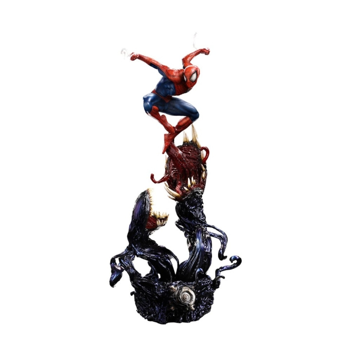 Spiderman Spider-man vs Villains - Spider-Man Deluxe Staty Skala 1/10 i gruppen SPORT, FRITID & HOBBY / Roliga prylar / Samlarobjekt hos TP E-commerce Nordic AB (D06534)