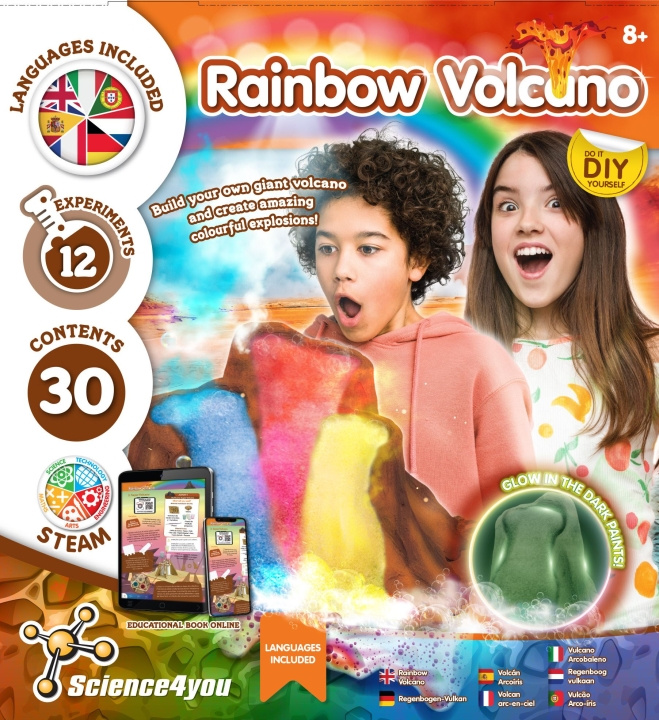 Science4you Rainbow Volcano (40329) i gruppen LEKSAKER, BARN- & BABYPRODUKTER / Leksaker / Experiment & DIY hos TP E-commerce Nordic AB (D06536)