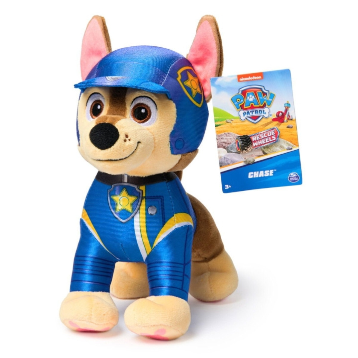 Paw Patrol Rescue Wheels - Basic plysch - Chase (19cm) i gruppen LEKSAKER, BARN- & BABYPRODUKTER / Babyleksaker / Gosedjur hos TP E-commerce Nordic AB (D06542)