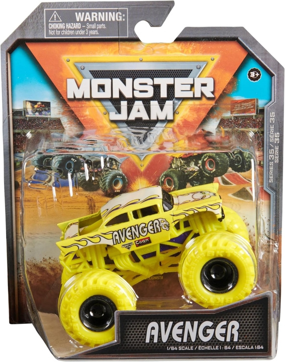 Monster Jam 1:64 Enstaka förpackning - Avenger i gruppen LEKSAKER, BARN- & BABYPRODUKTER / Leksaker / Leksaksbilar & andra fordon hos TP E-commerce Nordic AB (D06568)